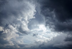 Dark storm clouds background