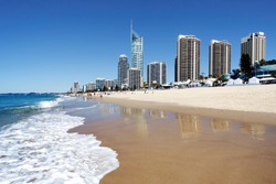Sunny day at the beach, Gold Coast, Australia