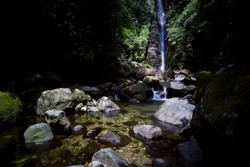 Ciparay waterfall in Pamijahan Sentul West Java
