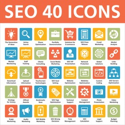 SEO 40 Icons