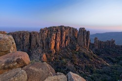 Golden hour at the Valley of Desolation at Graaff-Reinet, Eastern Cape, South Africa