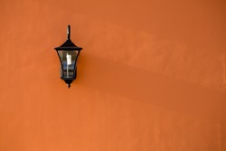 lamp light on the wall