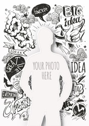 Creative template for your photo. Idea