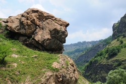 Rock formation that resembles a human profile