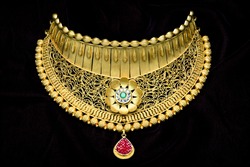 Pure 24 carat gold jewellery necklace