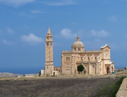 The Basilica of the National Shrine of the Blessed Virgin of Ta' Pinu is a Roman Catholic minor basilica and national shrine located on the island of Gozo, Malta, Europe