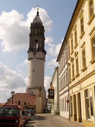 Skew tower of Bautzen, Germany, Europe