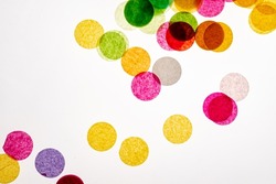 Seamless colorful polka dot pattern 