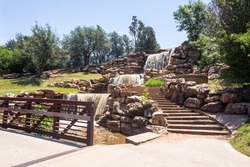 The Falls in Lucy Park in Wichita Falls in Texas, USA