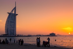 Sunset at Jumeirah Beach, Dubai