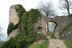 Castle ruins of Ferrette