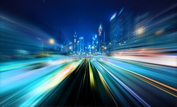 Abstract Motion Blur City