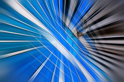 Abstract Motion Blur Visual Effect on Modern Architecture