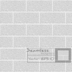 White brick wall. Seamless pattern. 