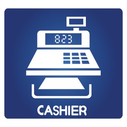 cashier symbol, vector
