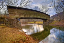The Humpback Covered Bridge in Virginia