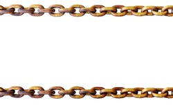 Rusty metal chains