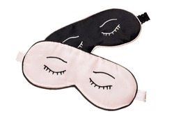 sleeping masks with eye illustration