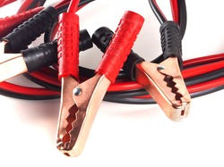 Jumper cables for jump starting a car
