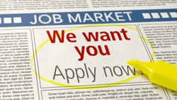 Job ad in a newspaper - We want you