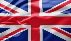 Waving national flag of Great Britain