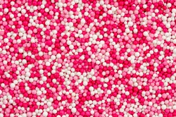 Sugar sprinkles - Pink and white pearls