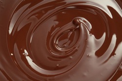 Melted chocolate swirl background