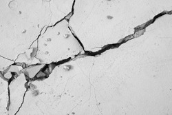 black and white cracked floor texture