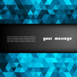 Abstract template background with triangle pattern