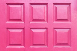 Close up Background Detail of pink wood door