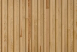 Seamless pattern of modern wall covering with vertical wooden slats for background