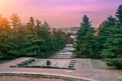 Vake Park in Tbilisi, Georgia. Tomb of the Unknown Soldier
