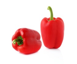 red pepper isolate on white background