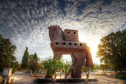 Trojan horse Troy Turkey