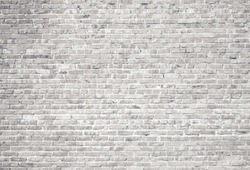 White grunge brick wall background 