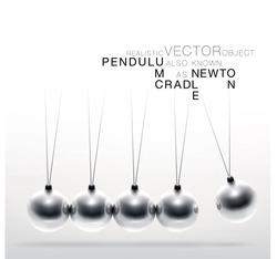 Realistic vector pendulum in motion. 