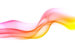 Abstract colorful smoke isolated on white backgrounds 
