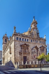 Church Santos Juanes, Valencia, Spain. Rear (apse) facade.