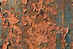 Metal corroded texture. Fragment of an abstract wall closeup. Grunge style pattern for your design.