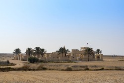 Mystery village, in the desert of Zekreet, Doha, Qatar