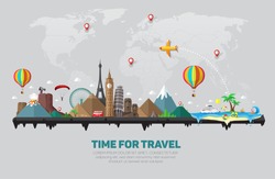 Travel and tourism background. 