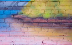 color brick wall background  texture
