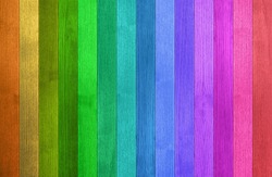 Background texture of colorful wooden fence
