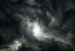 White Hole in the Whirlwind of the Dark Storm Clouds