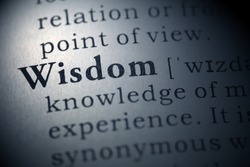 Dictionary definition of the word Wisdom. Fake Dictionary