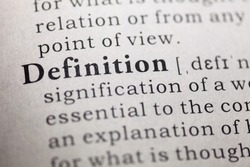 Dictionary definition of the word definition. 