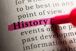 Fake Dictionary, definition of the word history.