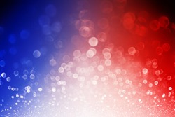 Abstract patriotic red white and blue glitter sparkle explosion background for celebrations, voting, July fireworks, memorials, labor day and elections