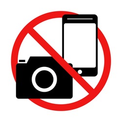 No Taking Pictures or No Recording Sign