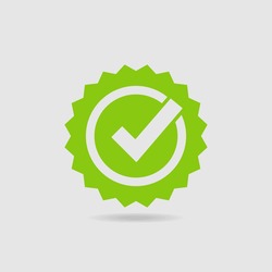 Quality Check Certified Badge Icon